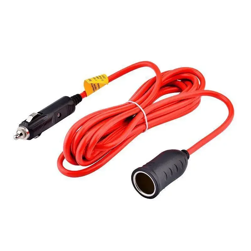 Adaptador para encendedor de cigarrillos de coche, Cable de extensión de enchufe de 12V y 24V, cargador con estilo, enchufe hembra, 3,6 M