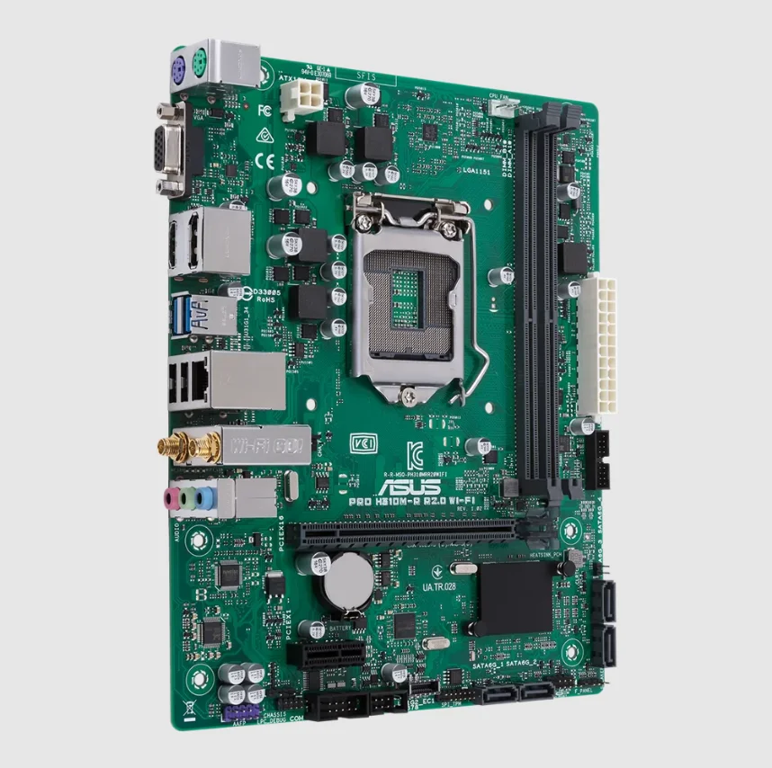 Placa-mãe ASUS H310 PRO H310M-R R2.0 WI-FI LGA1151 Suporte 9a/8a geração Core i5-9400 8500 9600K i7-9700 i9-9900 CPU DDR4 HDMI