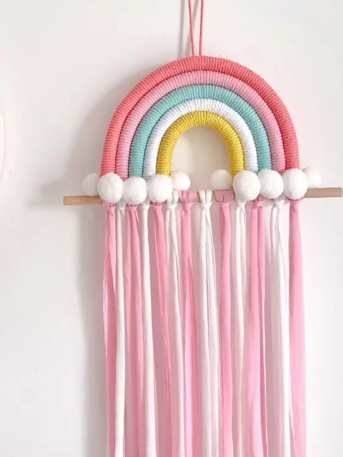 منظم إكسسوارات الشعر لغرفة الأطفال، رف عرض قوس قزح، حل تخزين زينة الشعر ودبابيس الشعر #5