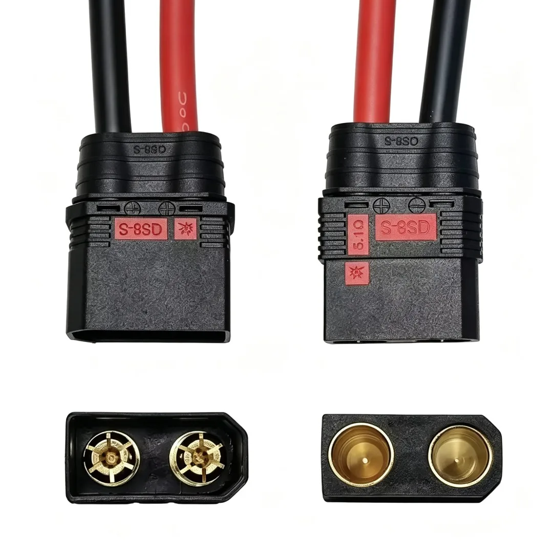

QS8-S Connector Wire 6AWG Silicone Cable for RC Lipo Battery Drone