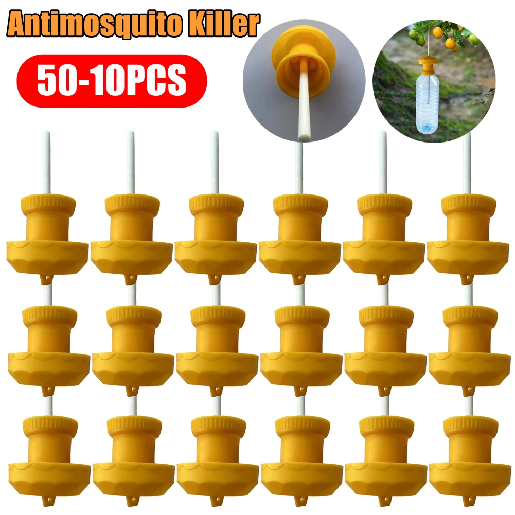 50-10PCS Hanging Fruit Fly Trap Killer Insect Fly Catcher Control Plastic Antimosquito Fruit Fly Trap Killer Farm Tool Farm Home