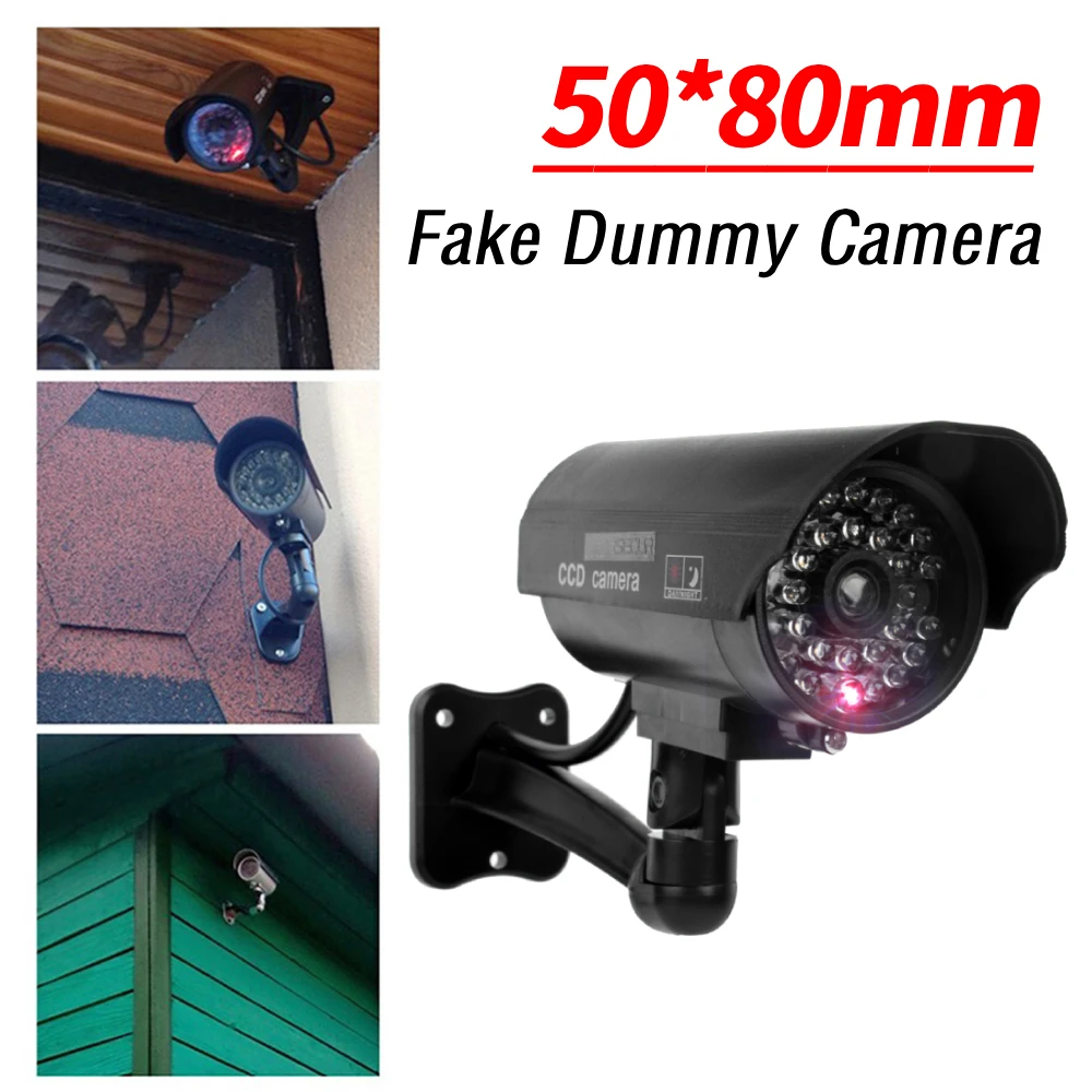 Simulation Dummy Camera Fake Surveillance CCTV Camera for Home Security