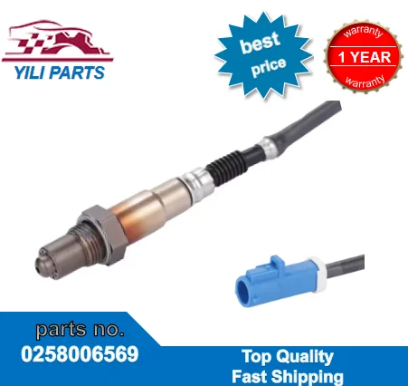 

For Volvo C30 S40 V50 For Ford Focus 2 C-max Lambda Probe Oxygen Sensor 0258006569 3M51-9G444-AB