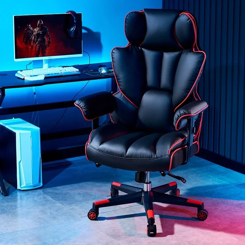 

For Comfy Gaming Chair Recliner Recliner Headrest Long Sitting Solid Chair Adult Rotatable Luxury Gamer Home Furniture