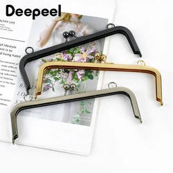 Deepeel-Metal Square Bag Handle, Quadro da bolsa, Beijo Fecho Bloqueio, bolsa, DIY Carteira, Acessórios de Hardware, 10 cm, 15 cm, 19cm, 1 Pc, 2 Pcs, 5Pcs