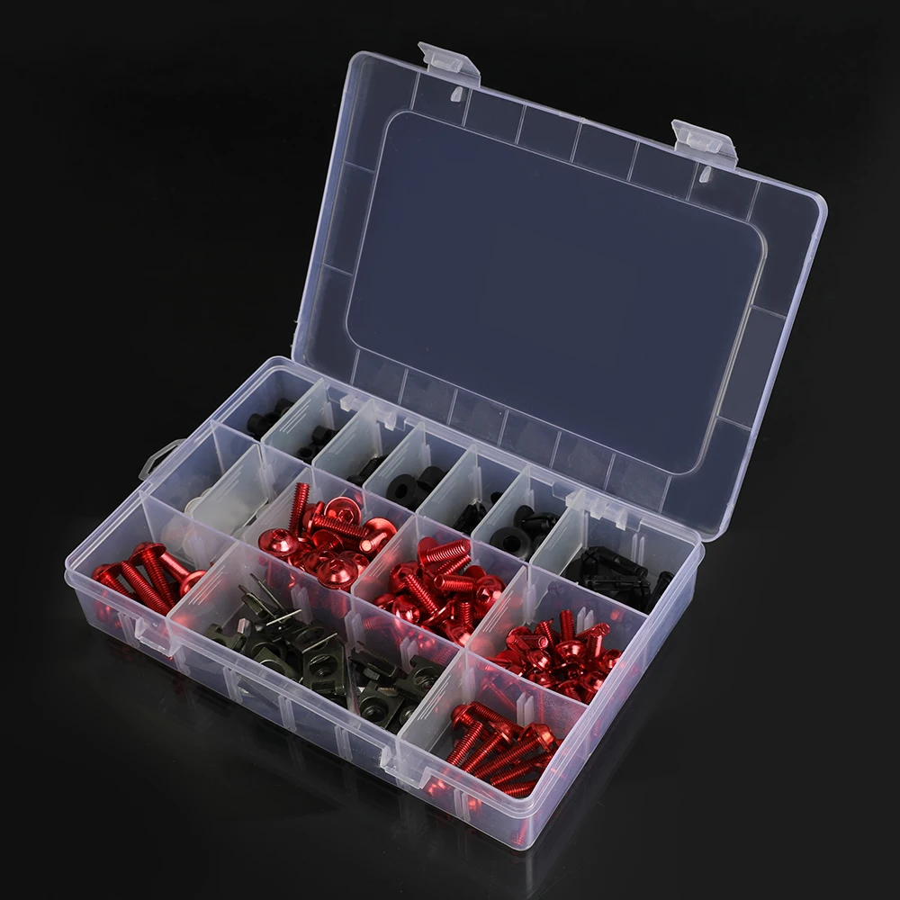 

Комплекты болтов и гаек для обтекателей мотоциклов Aprilia RSV4 1000R/Tuono/Mille RS50 125 250 Pegaso 650, 177 шт.