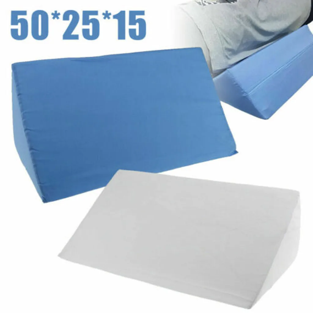 Orthopedic Reflux Bed Wedge Pillow Sponge Cotton Back Leg Elevation Cushion Pad Bedding Pillow Paralyzed Patients Care