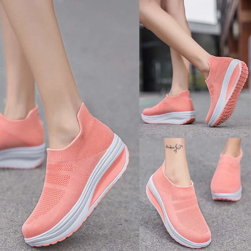 Sneakers Women Fashion Femme Women Shoes New Women\'s Vulcanized Shoes Sneakers Thick Bottom Slip On Female Women Shoe Plus Size