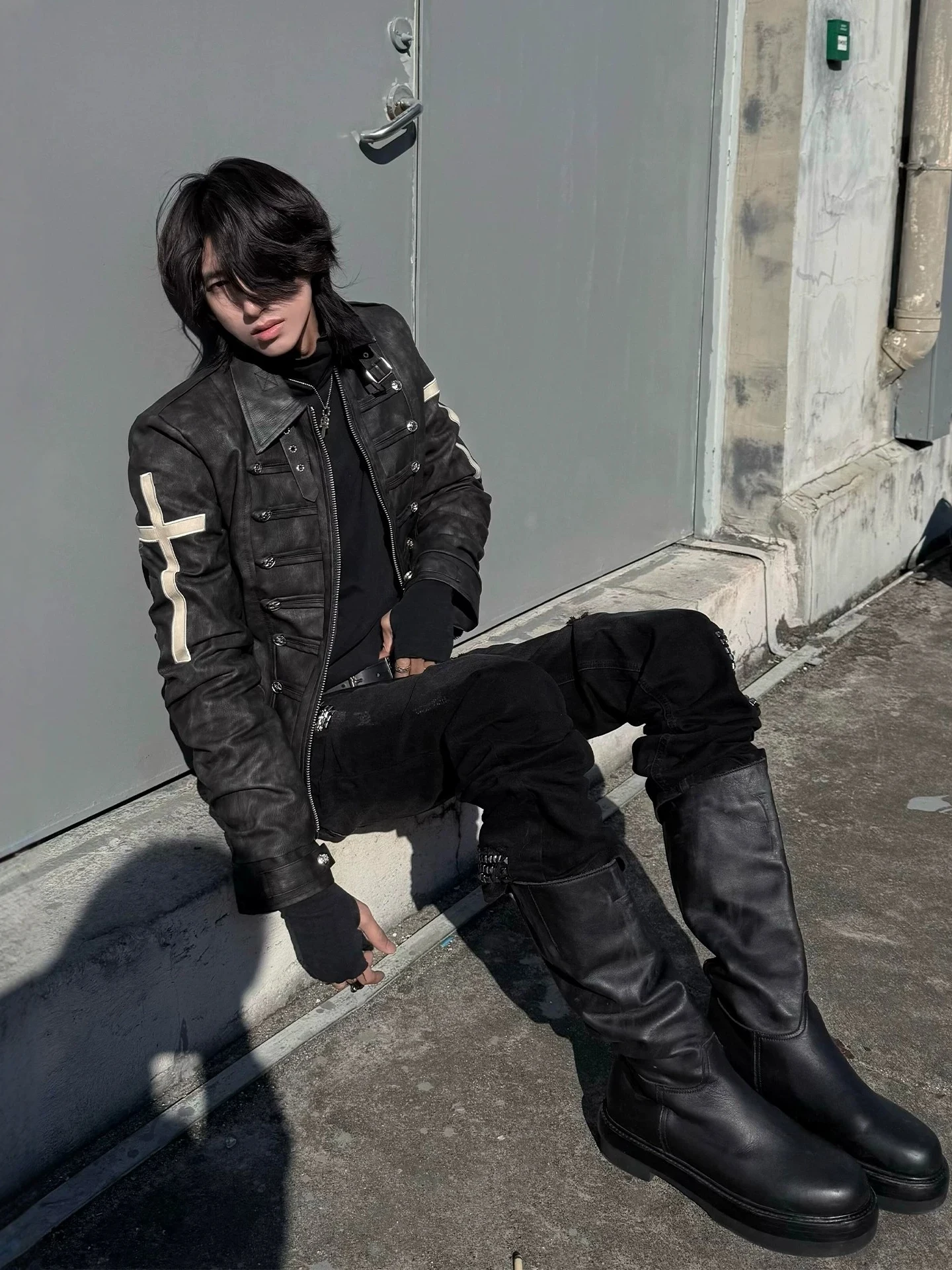 Slim Fit Leather Jacket Cross  - Crossfit Belt recension och pris