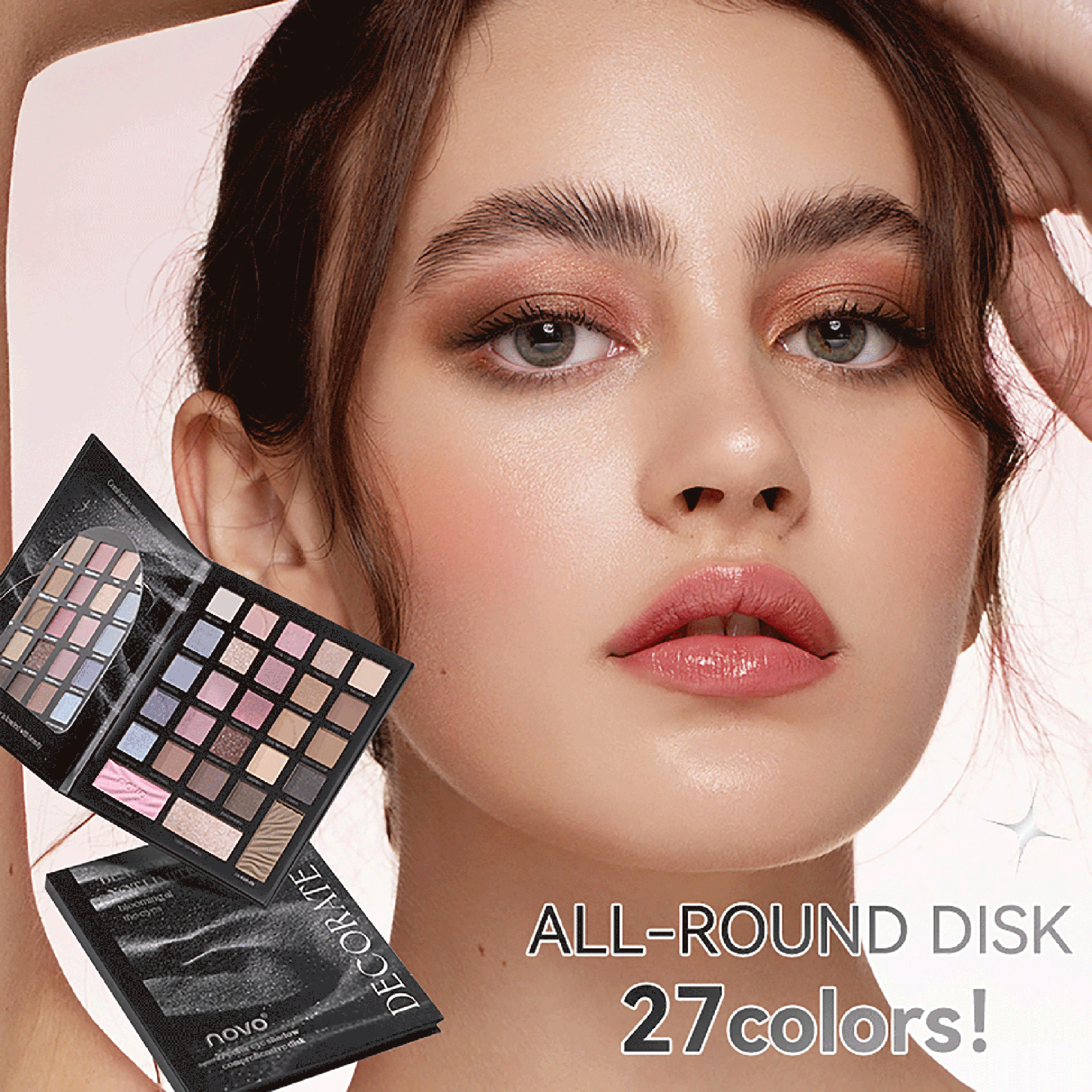 27-Shade Multi-Functional Eyeshadow Palette Matte, Pearl, Contour, Blush & Highlight Suitable for Everyday Makeup and Stage Use