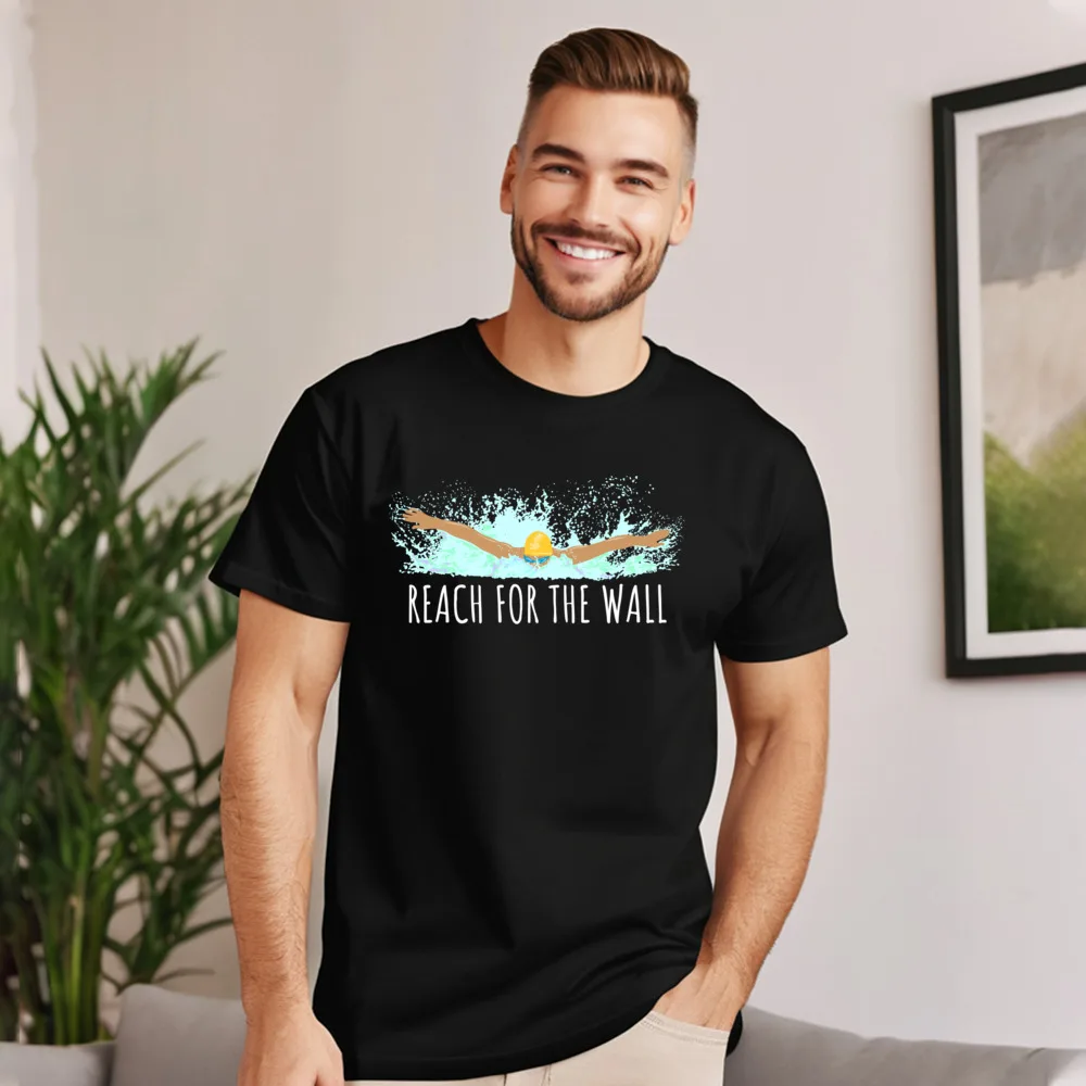 

Funky Men T Shirt Funny Swimming Swim Team Long Funny Tops & Tees Labor Day 100% Cotton Round Neck Tops T Shirt Short Sleeve