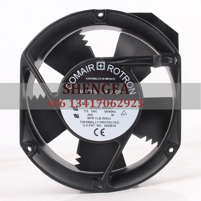 COMAIR Case Fan Dual Ball Bearing MA2B3 172*150*50MM 115V 0.36A 17251 Cabinet Inverter Cooling Fan