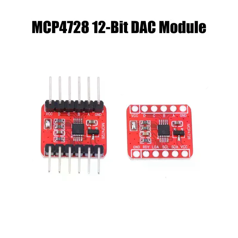 MCP4728 12-Bit DAC Module 4-Channel Interface Programmable Voltage Reference With EEPROM Storage For Electronics Projects