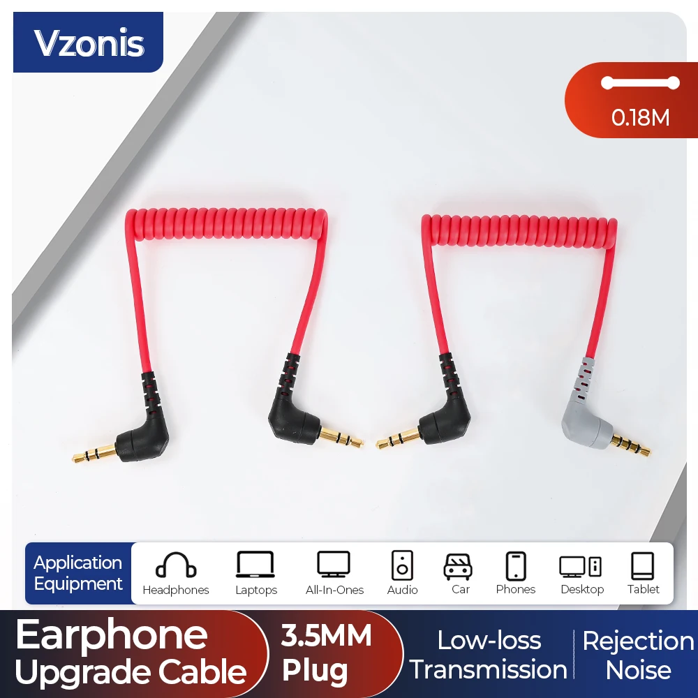 SC2 SC7 3.5mm TRS to TRRS Microphone Cable for BOYA RODE Wireless Lavalier Camera to Microphone Male to Male Cable Adapter