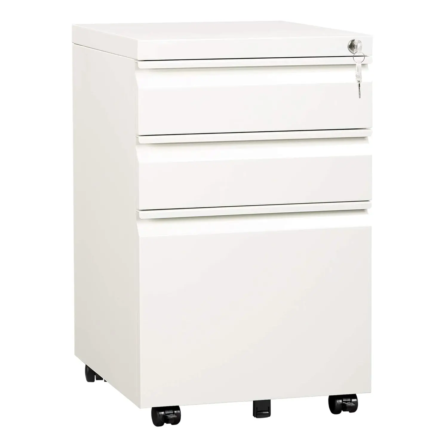 

Мобильный картотечный шкаф с 3 ящиками под столом, размер Letter/Legal, белый, по индивидуальному заказу