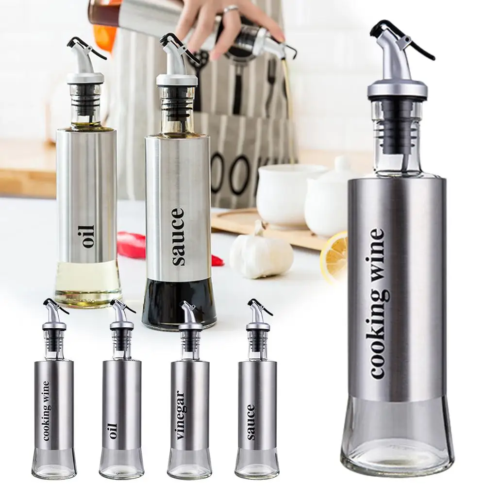 Oil Bottle Olive Oil Sprayer Wine Liquor Dispenser Kitchen Gadget Dining Grade Room Leak-proof Rubber Nozzle Food Oil Seal L8b8