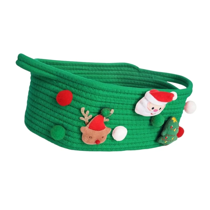 2025 Mới Ngày Lễ Theo Chủ Đề Santa Thùng Chứa Người Tổ Chức Giỏ Đựng Quà Tặng Và Đồ Chơi Tổ Chức Giáng Sinh Phụ Kiện Hộp Đựng