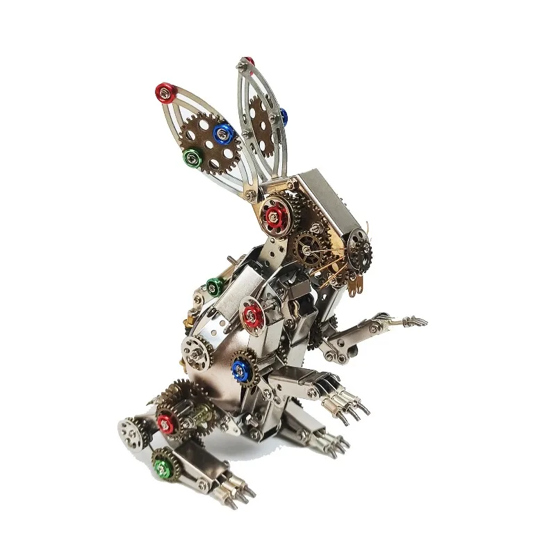 

Adult high-difficulty manual assembly metal mechanical assembly model ornament rabbit mouse animal bluetooth speaker gift