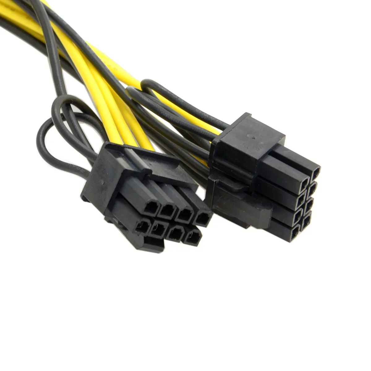 Cablecc PCI-E PCI Express ATX 6 pinos macho para duplo 8 pinos e 6 pinos fêmea divisor de placa de vídeo cabo de extensão de alimentação