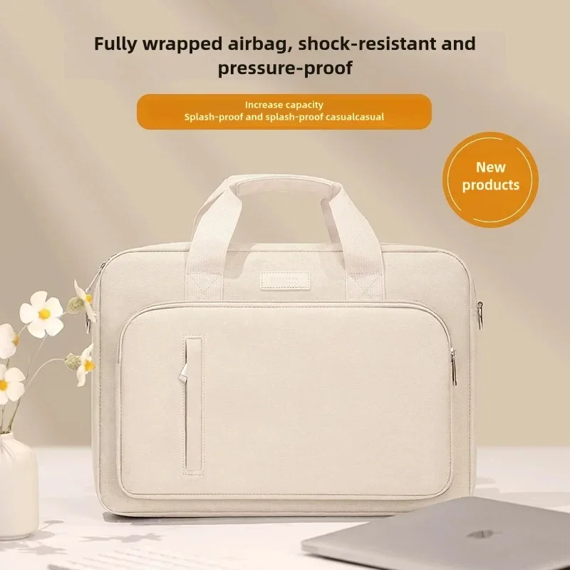 Funda para portátil 13,3 14 15,6 17,3 pulgadas, bolsa impermeable para portátil para Macbook Air Pro 13 15, bolso de hombro para ordenador, maletín