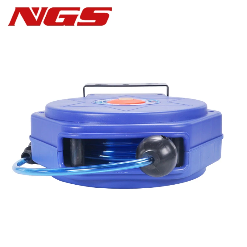 8x5mm 9 Meters Hose Reel for Compressed Air Pneumatic PU Tube Car Cleaning Beauty Automatic Retractable Telescopic Drum