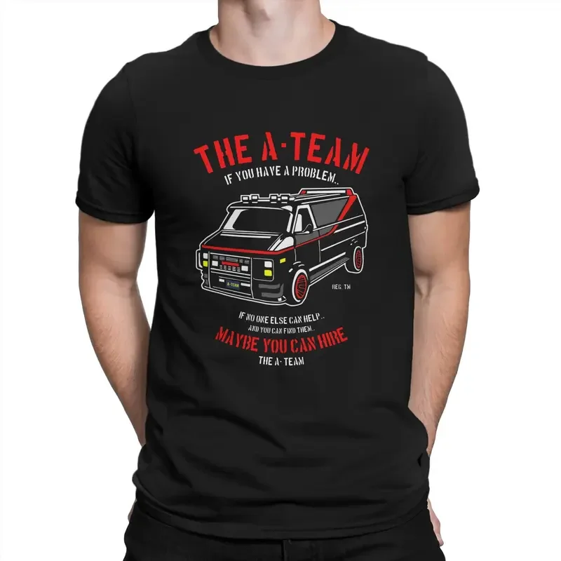 

Mashup TV 80s hanniba men T shirt the A-Team Crazy tee shirt short sleeve round collar T-shirts pure cotton printing clothing