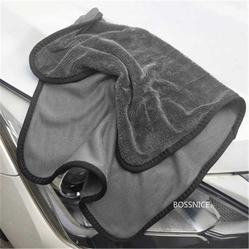 500GSM 40X30/40/60cm Cleaning Microfiber Towel Cleaning Drying Towels Cloth For Car Windows Screen Large Super Absorbent Rag