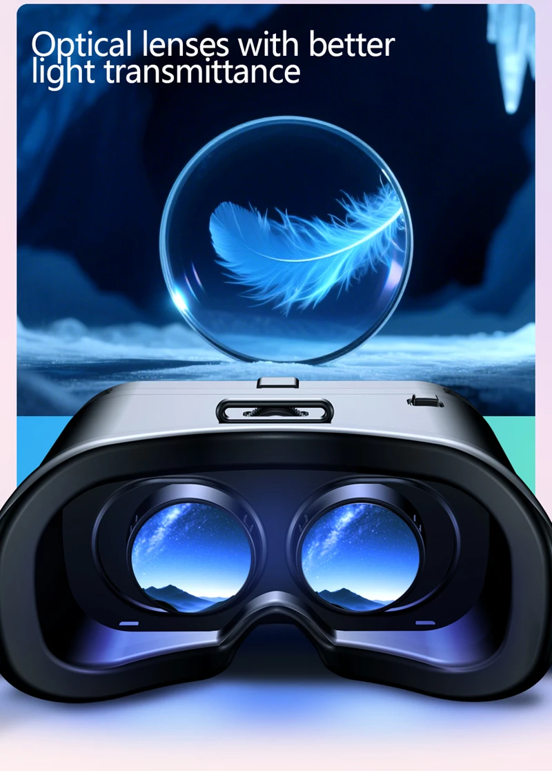 Neues VRG Q8 All-in-One VR-Headset Virtuelle Realität 3D Panorama-Gaming AR für Smartphones – Detail 7