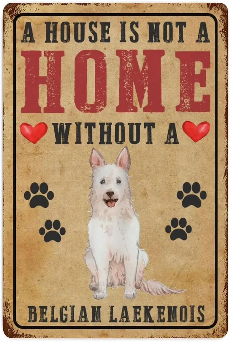 Жестяные винтажные знаки в стиле ретро для украшения стен дома и дома, без бельгийского лаекениза, любимые собаки