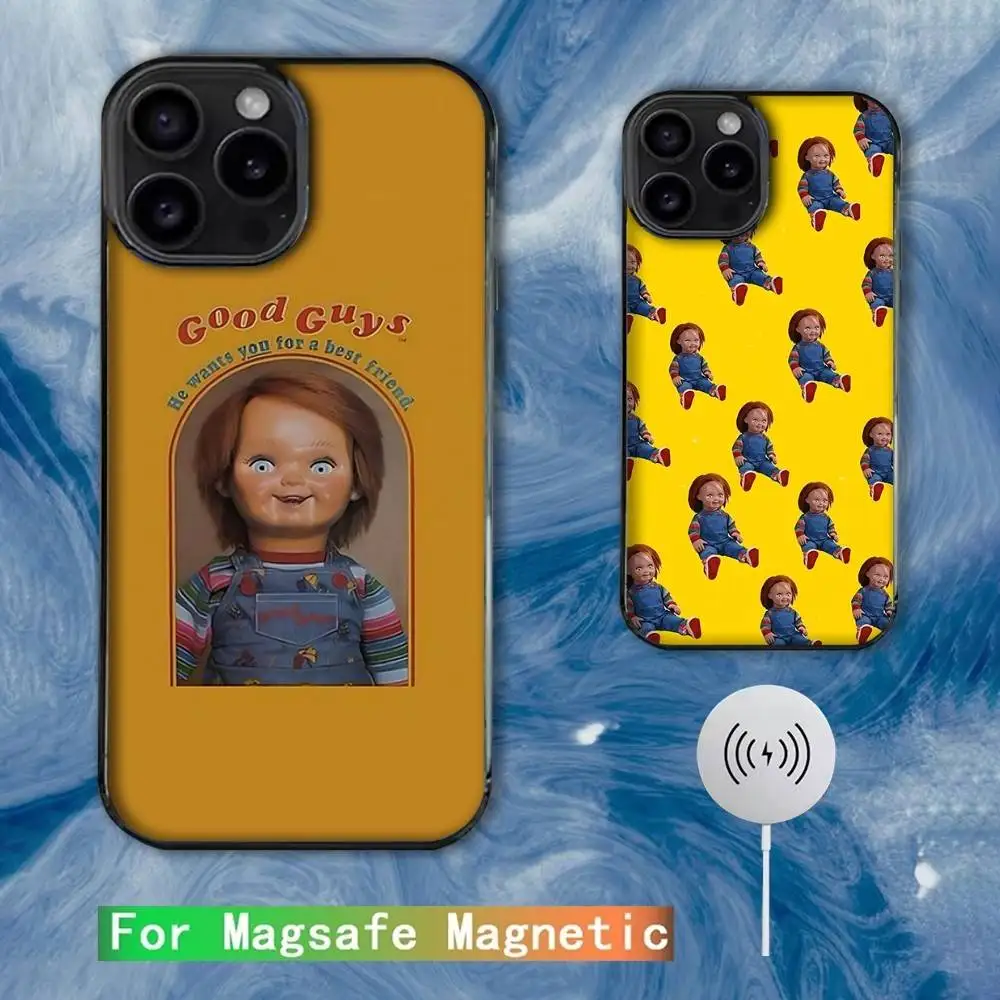 

C-Chucky Dolls Horror Movie Phone Case For iPhone 16e,16,15,14,13,12,11,Plus,Pro,Max,Mini Magsafe Magnetic Wireless Charging