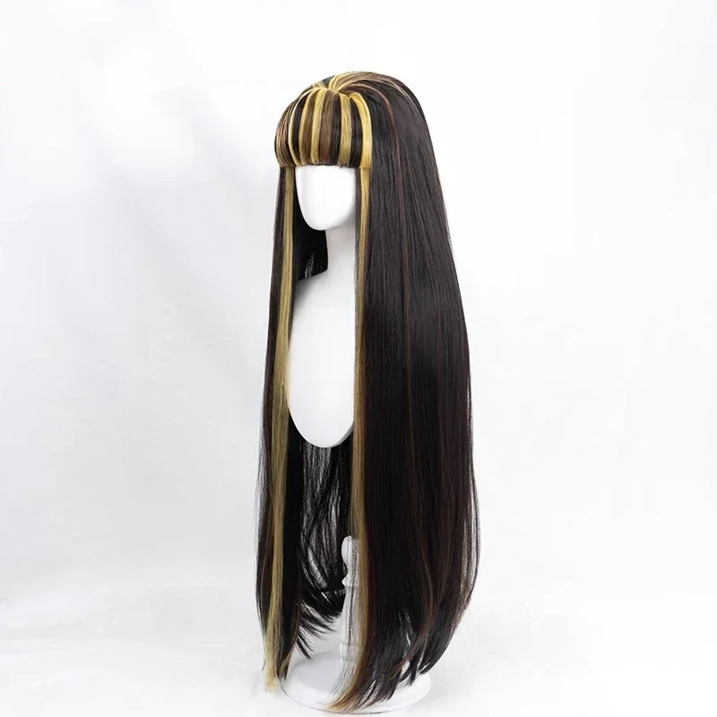 Nile Wig Anime Monster High Cleo Game Cleo by Nile Cosplay Cute Wig Hair Heat Resistant Synthetic Women Long Wig