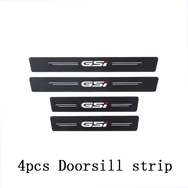 For OPEL opc opcline CORSA gsi ASTRA sxi VECTRA gtc 4pcs Car threshold Car sticker car accessories