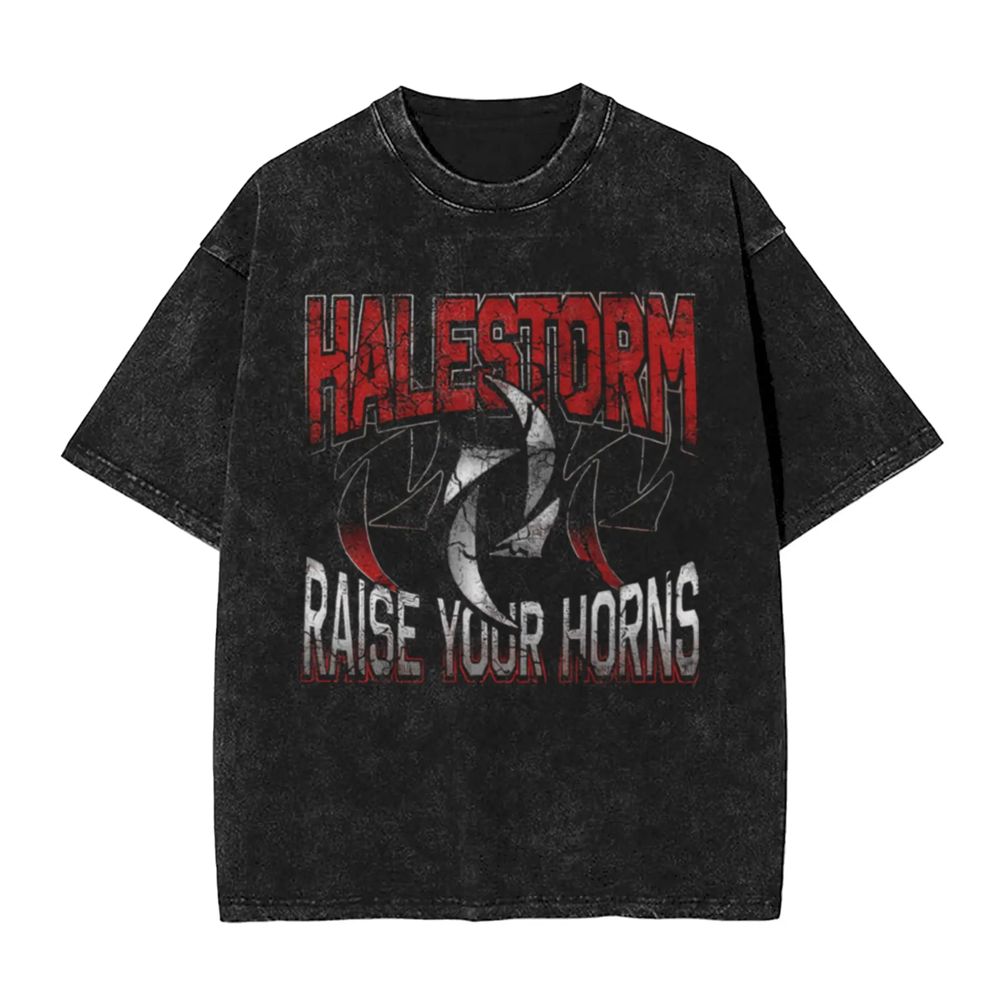 Halestorm Raise Your Horns Classic Trendy A Vintage Oversized Cotton Unisex T-Shirts