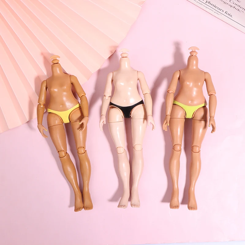 23cm 높이 빅 시스터 인형 몸체 1/6 관절 가동형 몸체 다크/라이트 브라운 피부 슬라임 인형 액세서리