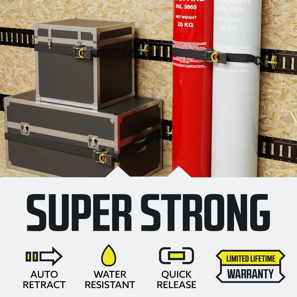 

Автоматические выдвижные ремни с храповым механизмом (4 шт.) 2 x 6 футов, сверхпрочные, прочность разрыва, 4–033 фунта — привязочные ремни для грузовых автомобилей, грузовиков