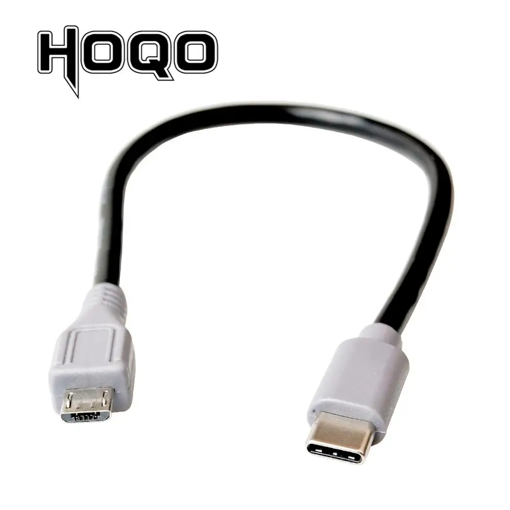 USB Type C Male To Micro USB 5 Pin Male Plug Converter OTG Adapter Lead Data Cable for Mobile phone Macbook 25cm / 1m 3ft
