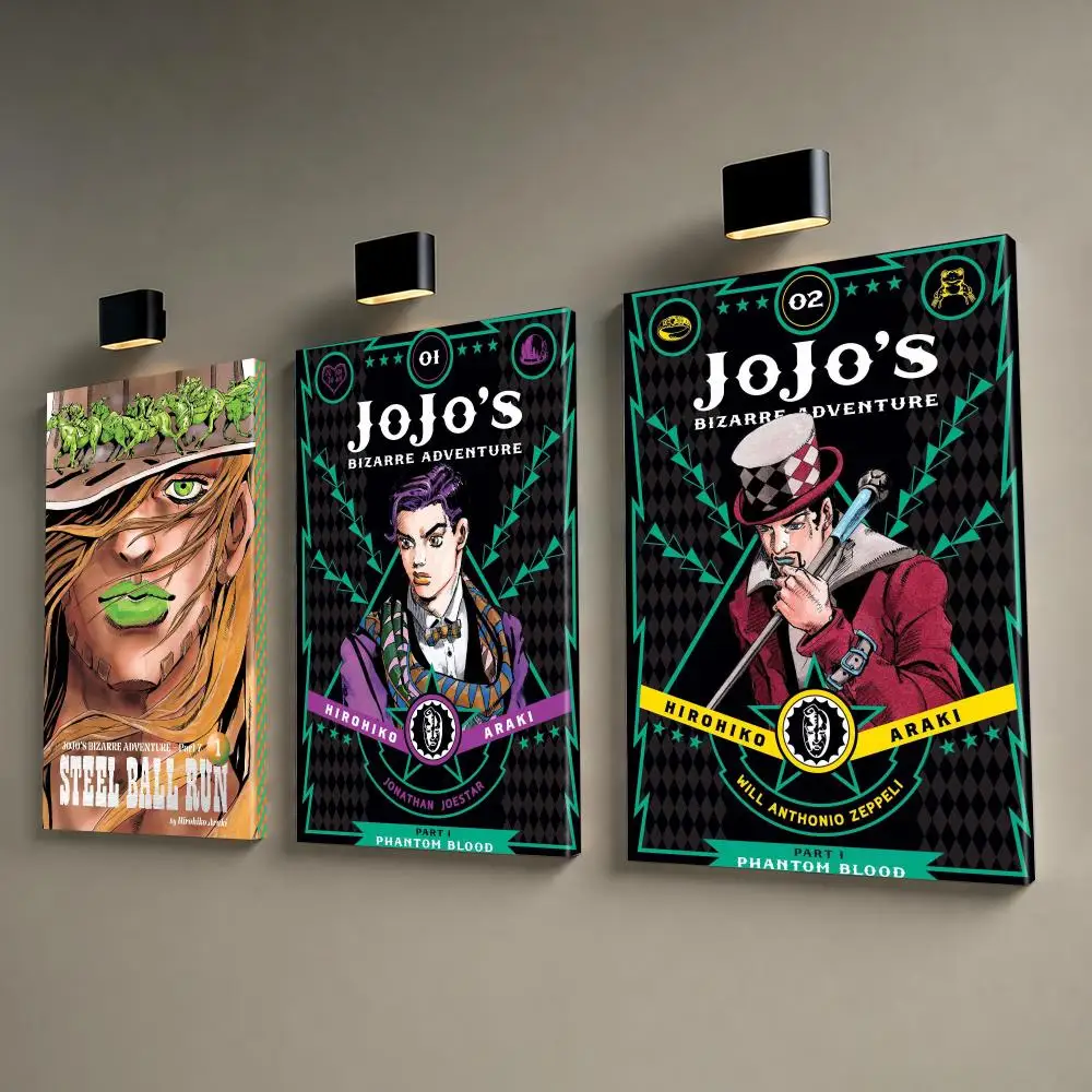 JoJos Bizarre Adventure Framed Wall Painting Canvas Poster Wall Art HD Print Home Decor Room Decoration Artwork Gift Wood Frame