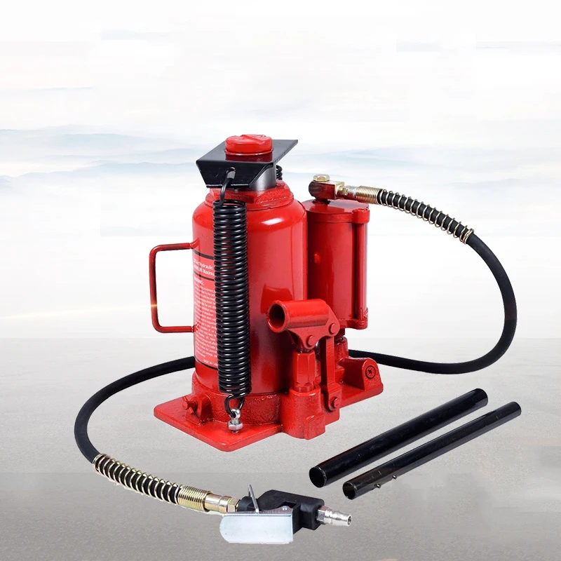 20 Ton Hydraulic Vertical Pneumatic Hydraulic Jack Air Pressure Truck Bus Lifting Tire Replacement Maintenance Rescue Spare