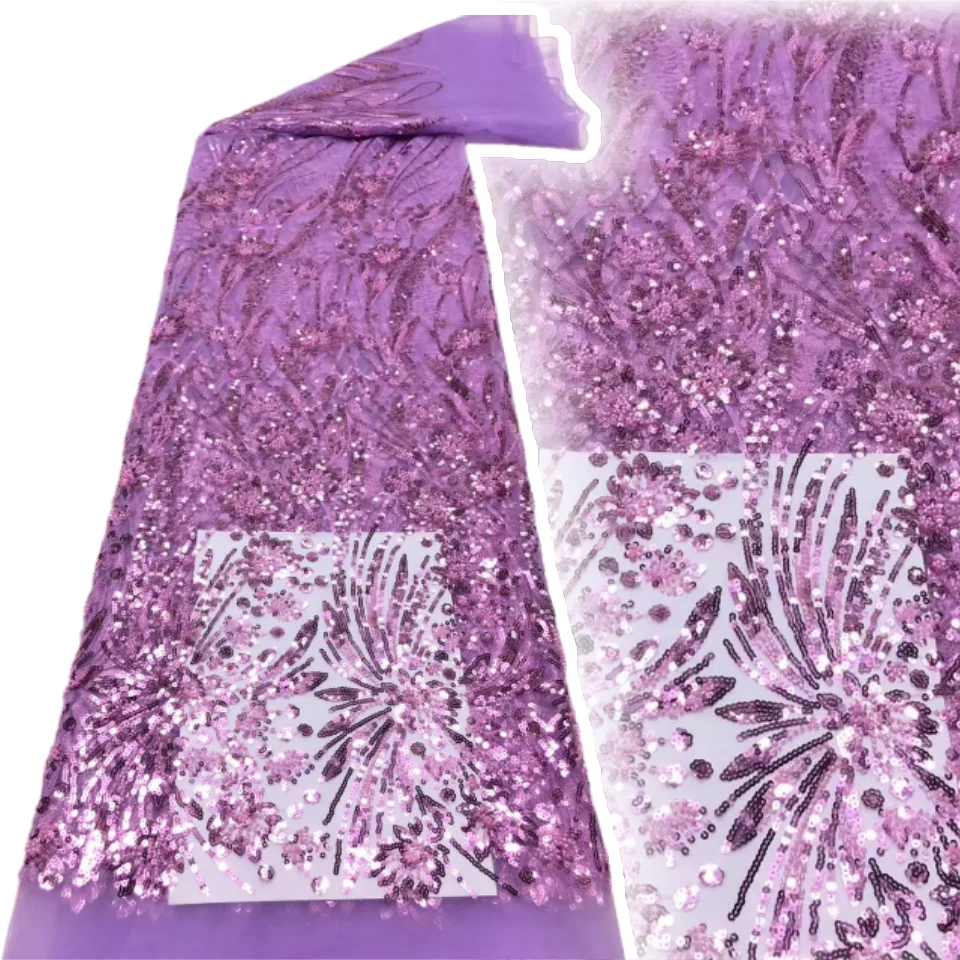 

Модная африканская кружевная ткань с блестками, тюль, бисер, вышивка, кружево для свадьбы, свадебные ткани, высокое качество, кружевные платья SZ1603