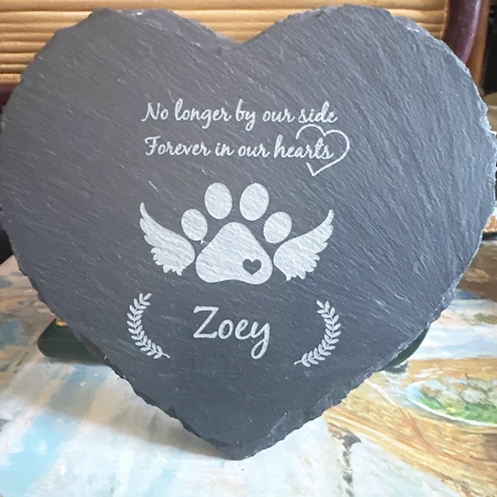 Customized Pet Memorial Stone for Dogs, Name of Death, Personalized Pet Loss Gifts, Dog Grave Marker, Plaque Tombstone