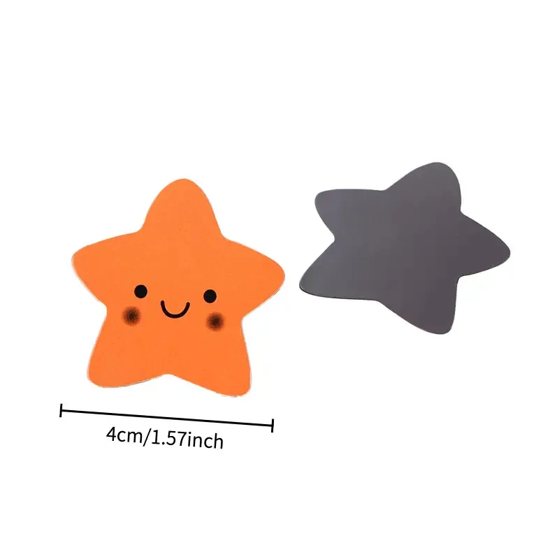 40pcs Smiley Star Fridge Magnets - 3.99X3.99 cm Mini Colorful Magnetic Stickers That Can Stick to Refrigerators, Bulletin Boards