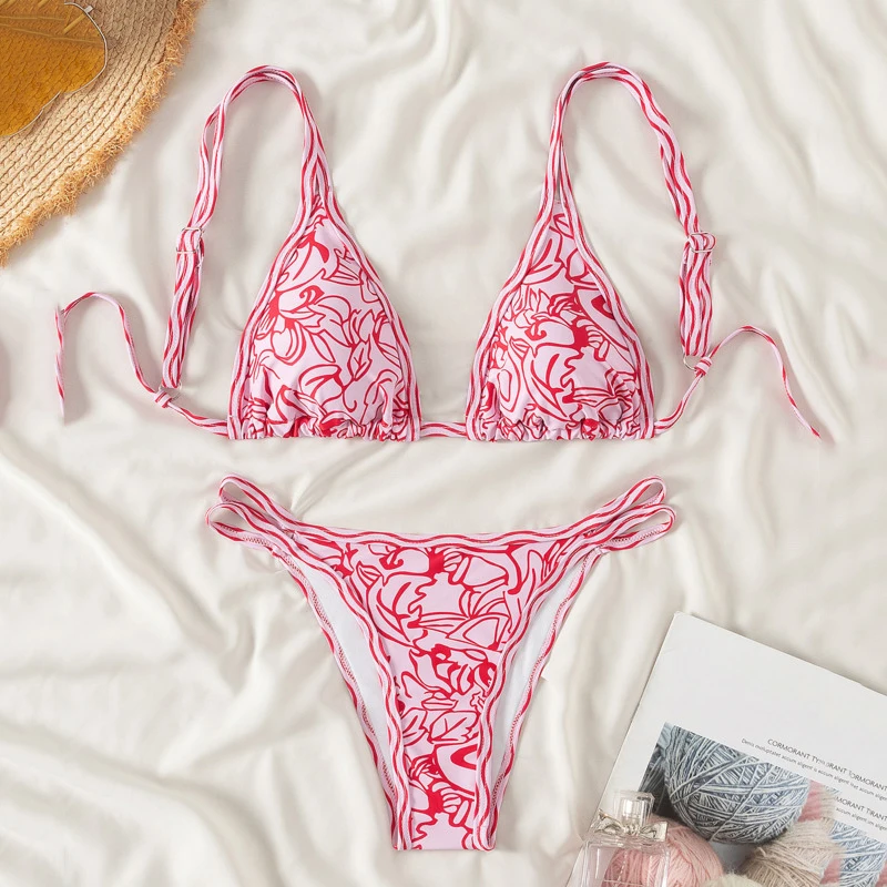 

Print Sexy Bikinis Swimsuit Women Swimwear Push Up Female Beach Swimming Wear Bathing Suit Brazilian Bikini Set Pool Bather 2026