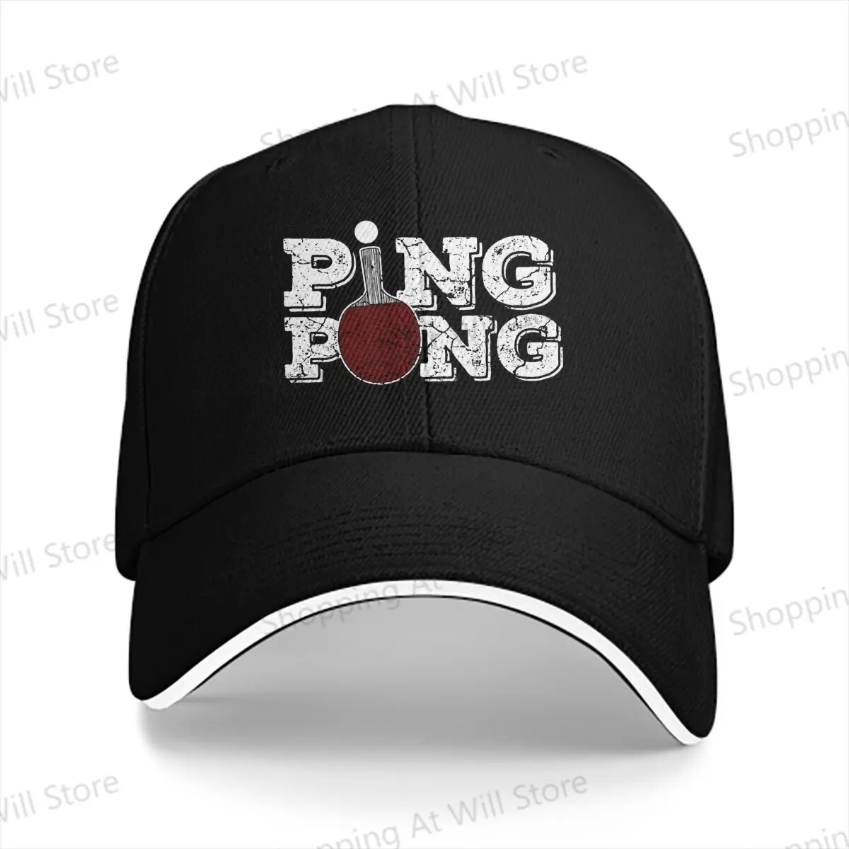 New Men's And Women's Baseball Caps Ping Pong Ping Pong Table Tennis Magnet Truck Cap Outdoor Sun Hat Creative gifts