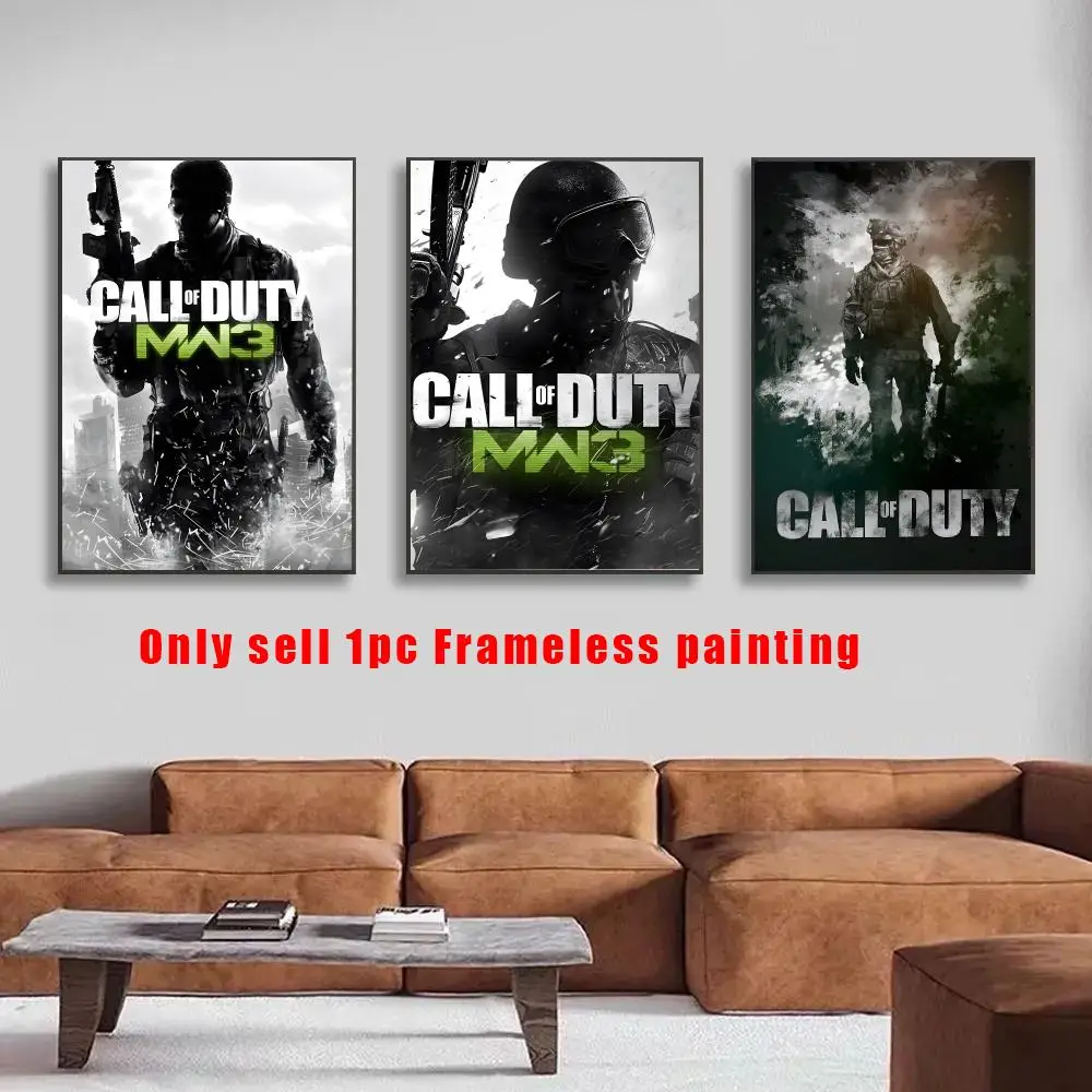 Call Of Duty Poster HD Self-Adhesive Wall Decals For Living Room & Bedroom Home Decor Gift