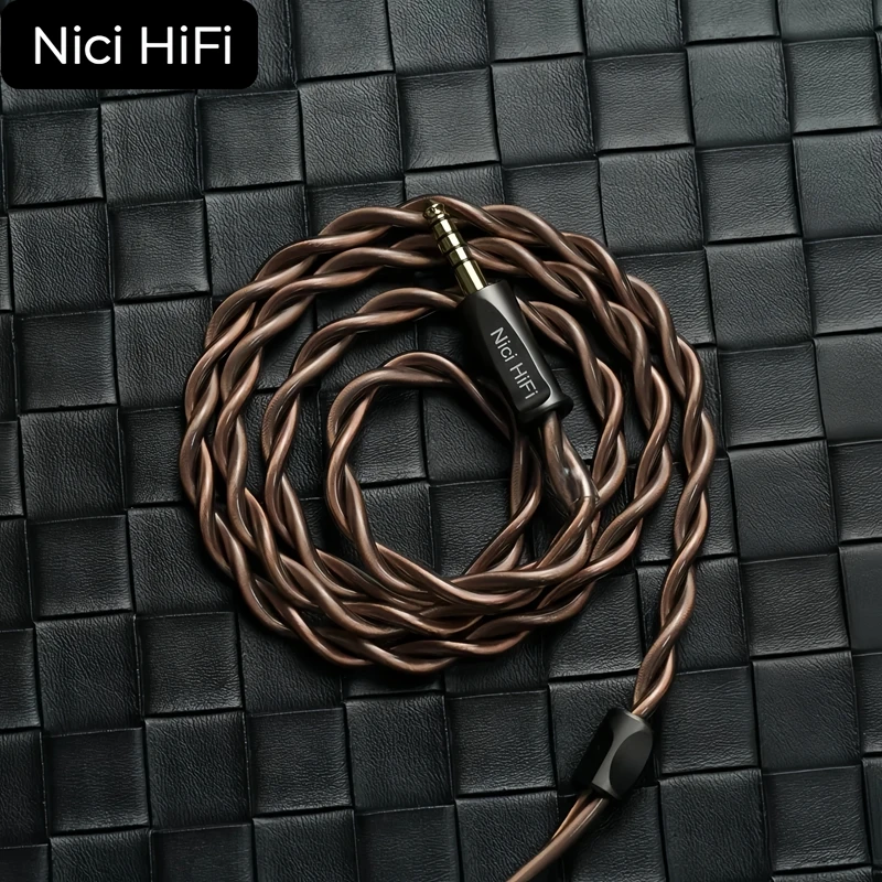 Nici HiFi-20ヘッドフォンケーブル、バランスケーブル、2コア、デウォルトオーディオ、aeon、alpha、ether、stealth、xlr、4.4mm、2m、3mに適合