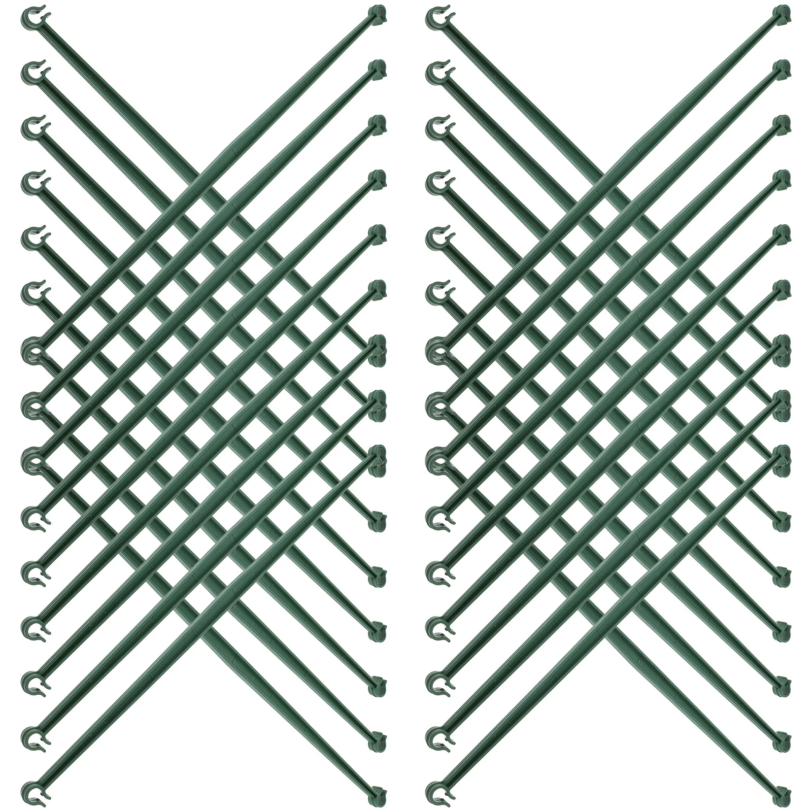 20 قطعة حديقة تعريشة النبات موصل البلاستيك دعم قضبان لنباتات الطماطم الجذعية أصحاب الإطار بناء موصلات المناسب