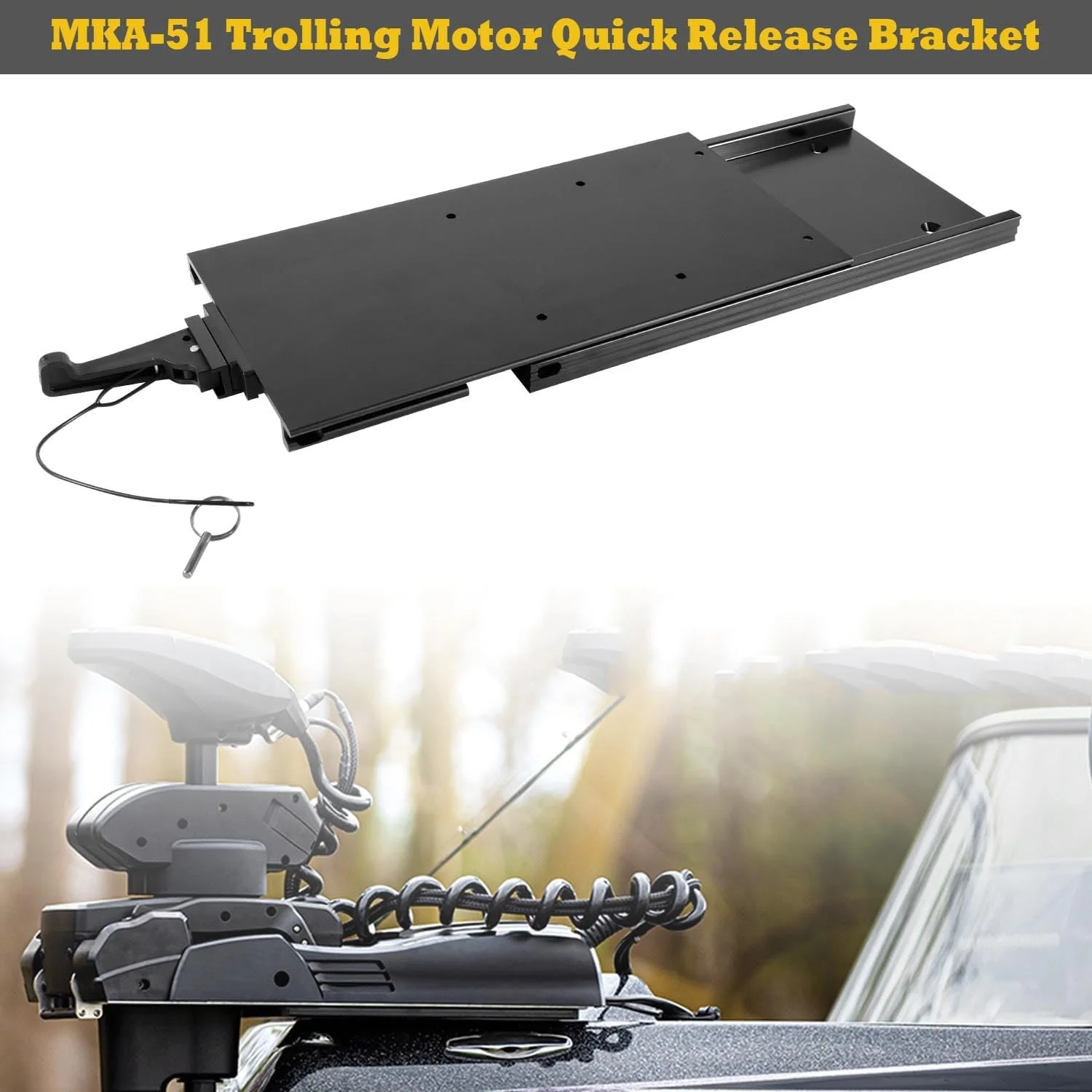 

Быстроразъемный кронштейн для троллингового двигателя электрического рулевого управления 1854051 MKA-51 для Ulterra, Terrova, PowerDrive, PowerDrive V2 и DeckHand 40