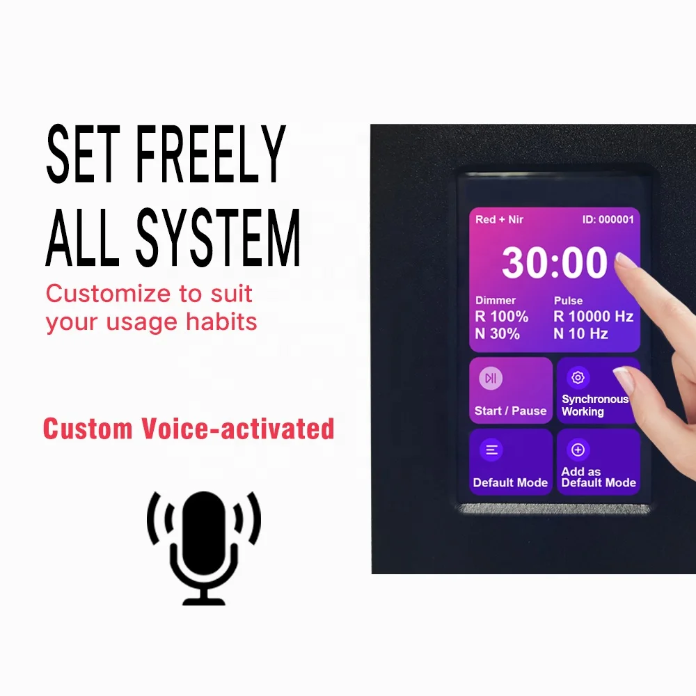 Azure OEM/ODM Full Body LED Light Therapy Panel Pulse Design 630nm 850nm 1500W PDT Red Therapy Standing Type