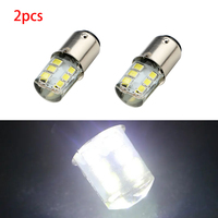 2pcs 12V White 1157 BAY15D Strobe Flash Blink 12 SMD 2835 1156 LED Silicone P21/5W Reverse Lights Brake Light Parking Lamp