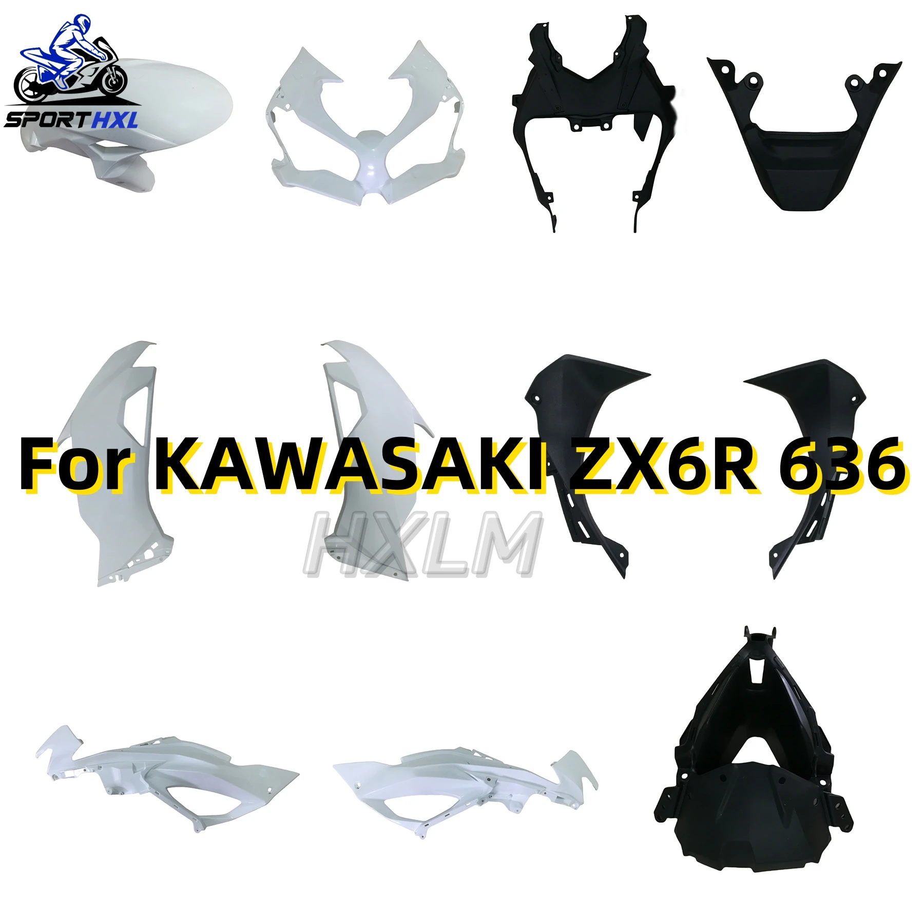 For KAWASAKI ZX6R 636 2019 2020 2021 2022 2023 Motorcycle Aftermarket ABS Injection Fairings ZX 6R Bodywork Set Fairing Kit